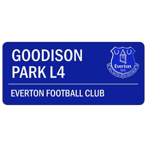 Goodison Park Everton Style Métal Signe Football vintage signe